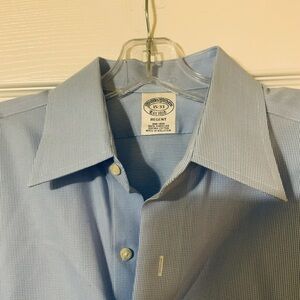 Brooks Brothers Men’s Blue Checkered Dress Shirt